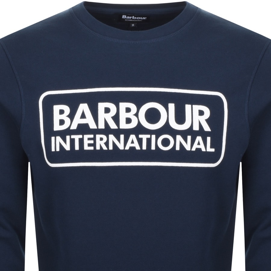 Alternative Image for ProductBarbour International Crew Neck Sweatshirt Navy2